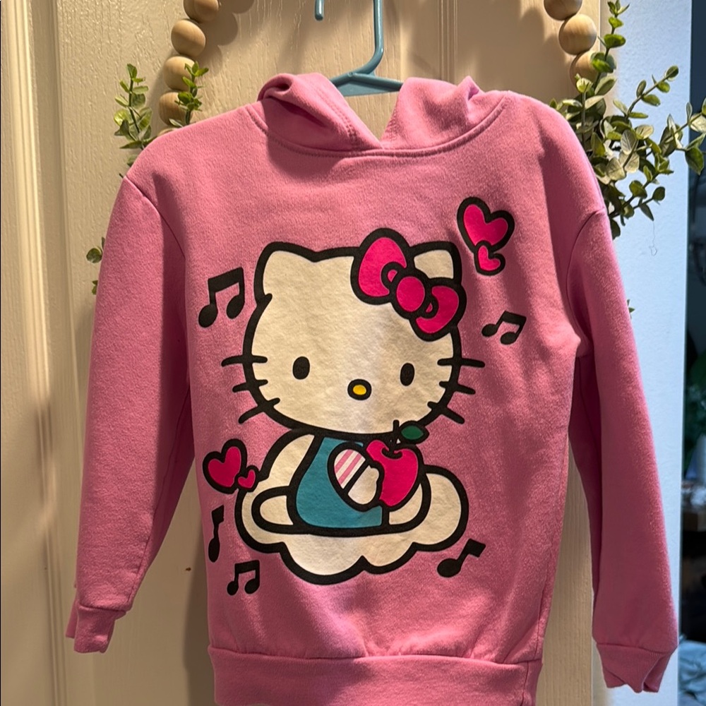 Hello Kitty Pink Sweatshirt with Musical Design